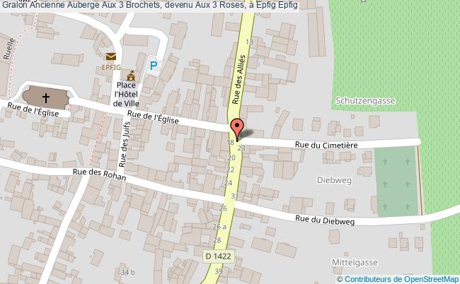 Ancienne Auberge Aux 3 Brochets, devenu Aux 3 Roses, à Epfig