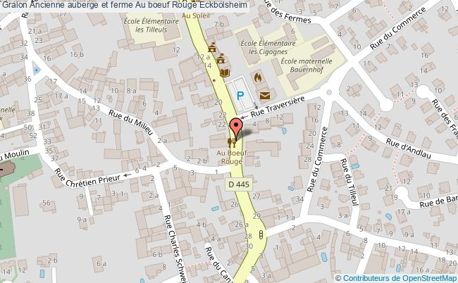 plan Ancienne Auberge Et Ferme Au Boeuf Rouge Eckbolsheim Eckbolsheim
