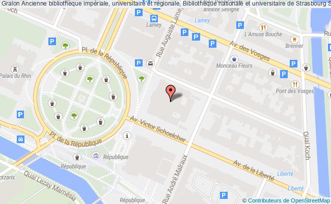 plan Ancienne Bibliothèque Impériale, Universitaire Et Régionale, Bibliothèque Nationale Et Universitaire De Strasbourg Strasbourg Strasbourg