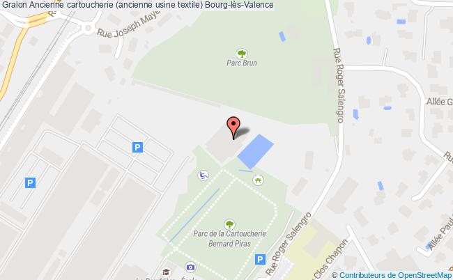 plan Ancienne Cartoucherie (ancienne Usine Textile) Bourg-lès-valence Bourg-lès-Valence