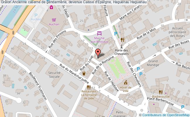 plan Ancienne Caserne De Gendarmerie, Devenue Caisse D'epargne, Haguenau Haguenau Haguenau