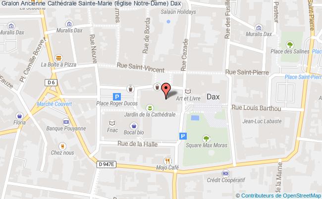plan Ancienne Cathédrale Sainte-marie (église Notre-dame) Dax Dax