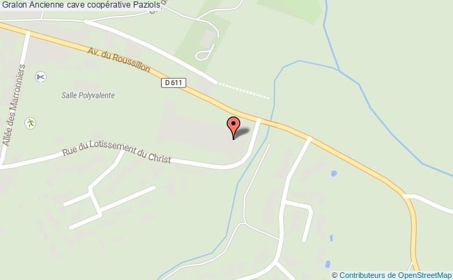 plan Ancienne Cave Coopérative Paziols Paziols