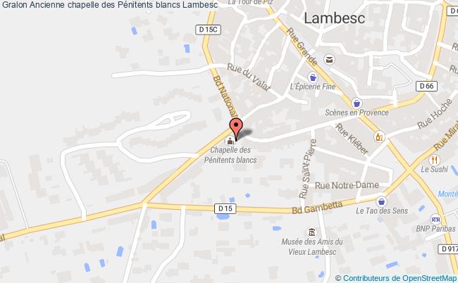 plan Ancienne Chapelle Des Pénitents Blancs Lambesc Lambesc