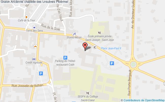 plan Ancienne Chapelle Des Ursulines Ploërmel Ploërmel