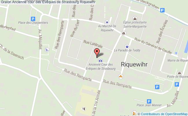 plan Ancienne Cour Des Evêques De Strasbourg Riquewihr Riquewihr