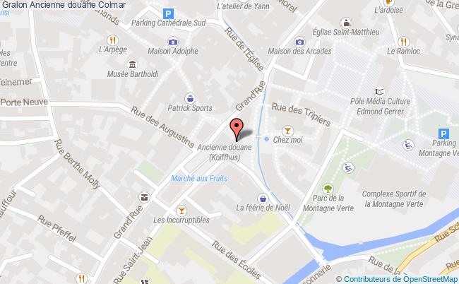 plan Ancienne Douane Colmar Colmar