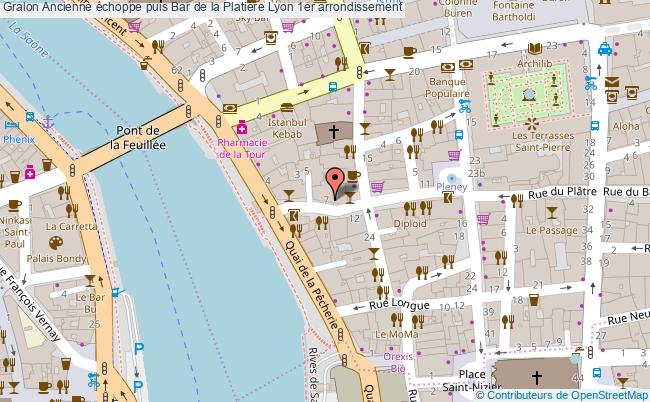 plan Ancienne échoppe Puis Bar De La Platière Lyon 1er Arrondissement Lyon 1er arrondissement