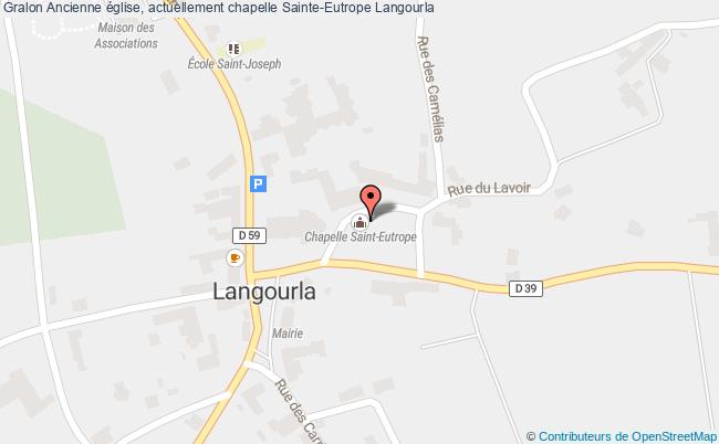 plan Ancienne église, Actuellement Chapelle Sainte-eutrope Langourla Langourla