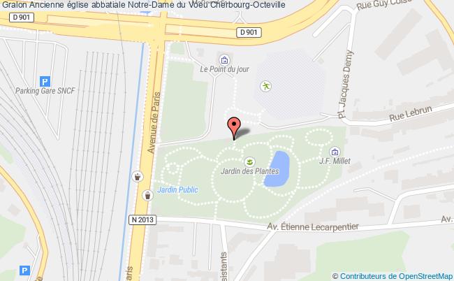 plan Ancienne église Abbatiale Notre-dame Du Voeu Cherbourg-octeville Cherbourg-Octeville