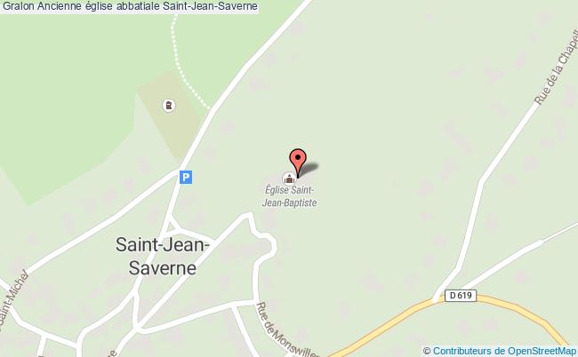 plan Ancienne église Abbatiale Saint-jean-saverne Saint-Jean-Saverne