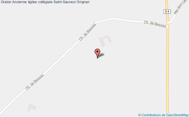 plan Ancienne église Collégiale Saint-sauveur Grignan Grignan