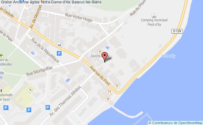 plan Ancienne église Notre-dame-d'aix Balaruc-les-bains Balaruc-les-Bains