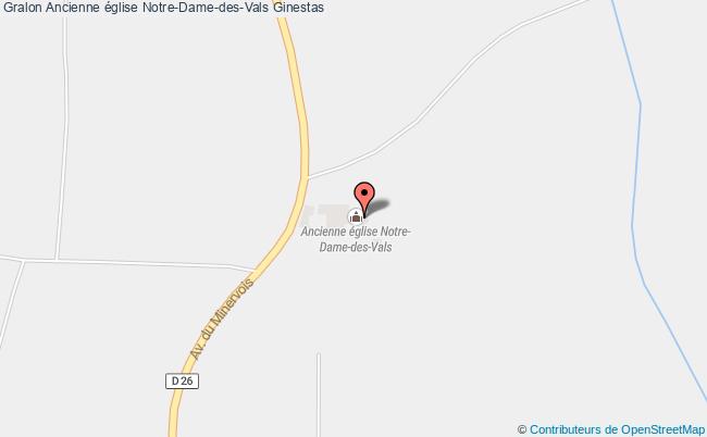 plan Ancienne église Notre-dame-des-vals Ginestas Ginestas