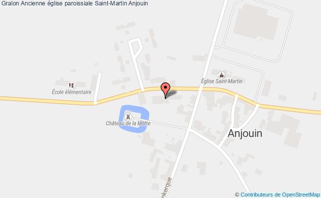 plan Ancienne église Paroissiale Saint-martin Anjouin Anjouin