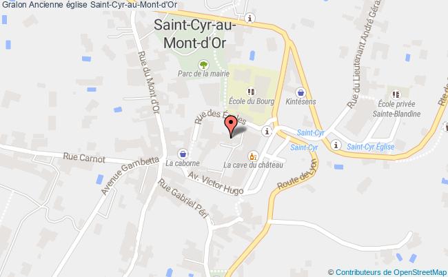 plan Ancienne église Saint-cyr-au-mont-d'or Saint-Cyr-au-Mont-d'Or