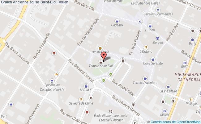 plan Ancienne église Saint-eloi Rouen Rouen
