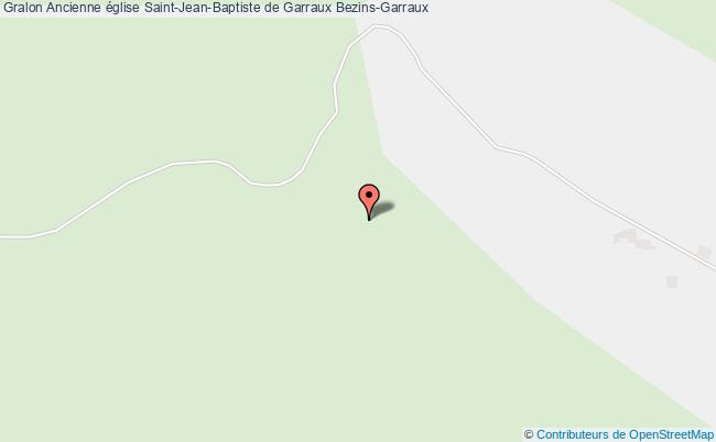 plan Ancienne église Saint-jean-baptiste De Garraux Bezins-garraux Bezins-Garraux