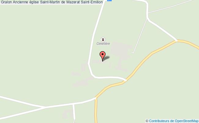 plan Ancienne église Saint-martin De Mazerat Saint-emilion Saint-Emilion