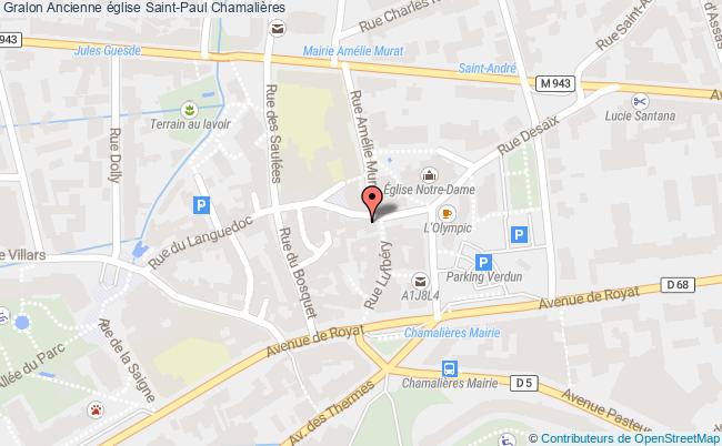 plan Ancienne église Saint-paul Chamalières Chamalières