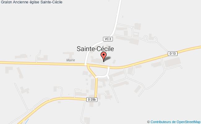 plan Ancienne église Sainte-cécile Sainte-Cécile