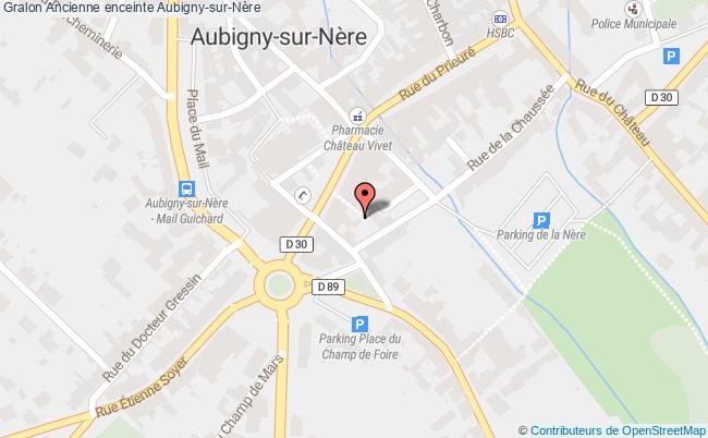 plan Ancienne Enceinte Aubigny-sur-nère Aubigny-sur-Nère