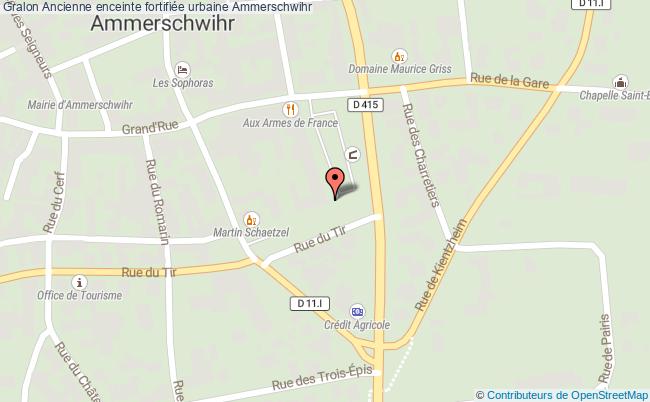 plan Ancienne Enceinte Fortifiée Urbaine Ammerschwihr Ammerschwihr