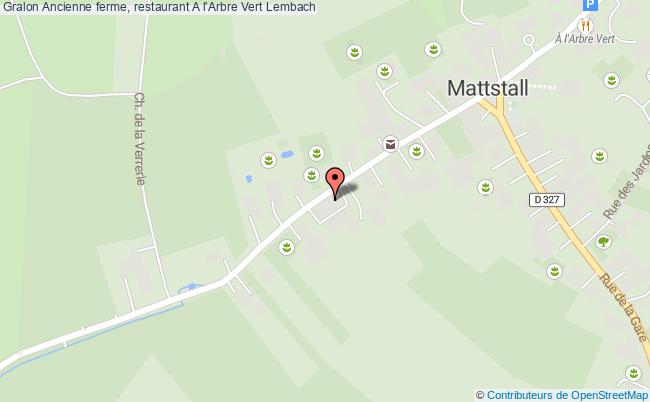 plan Ancienne Ferme, Restaurant A L'arbre Vert Lembach Lembach