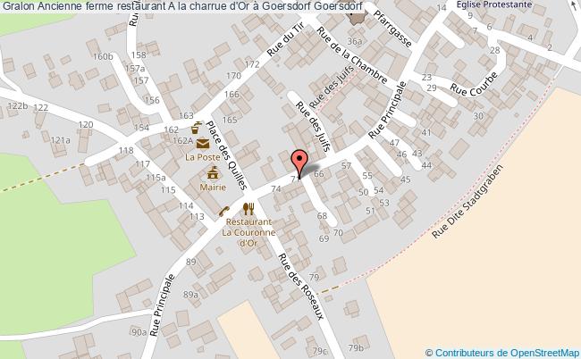 plan Ancienne Ferme Restaurant A La Charrue D'or à Goersdorf Goersdorf Goersdorf
