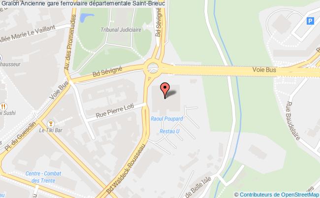 plan Ancienne Gare Ferroviaire Départementale Saint-brieuc Saint-Brieuc