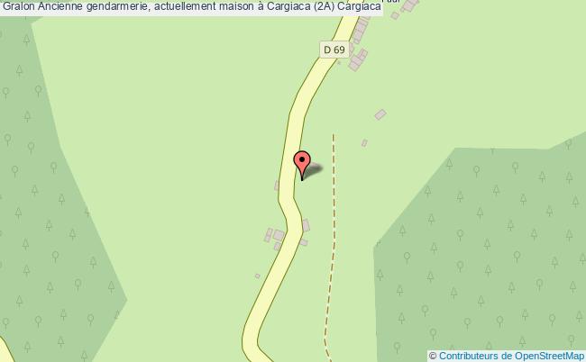 plan Ancienne Gendarmerie, Actuellement Maison à Cargiaca (2a) Cargiaca Cargiaca