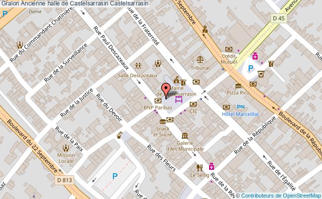 plan Ancienne Halle De Castelsarrasin Castelsarrasin Castelsarrasin