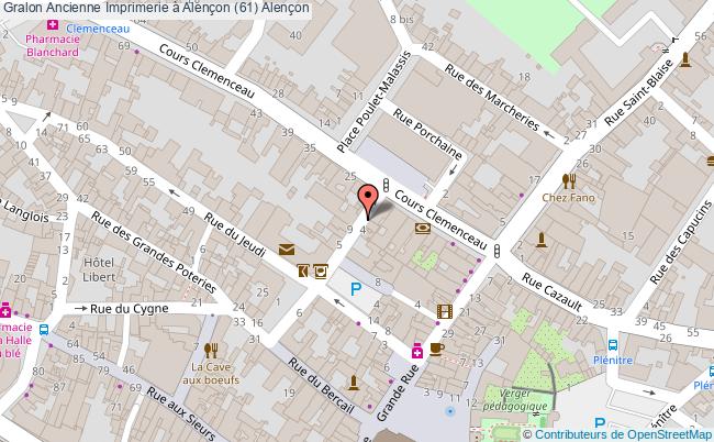plan Ancienne Imprimerie à Alençon (61) Alençon Alençon