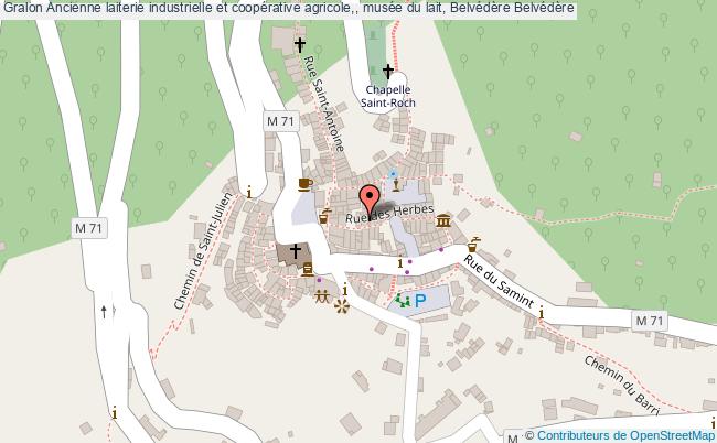 plan Ancienne Laiterie Industrielle Et Coopérative Agricole,, Musée Du Lait, Belvédère Belvédère Belvédère