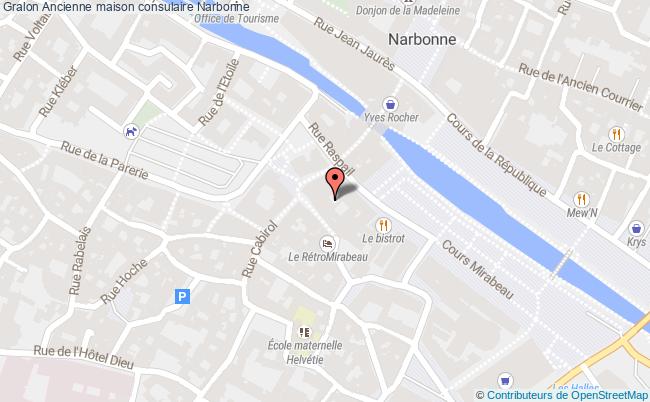 plan Ancienne Maison Consulaire Narbonne Narbonne