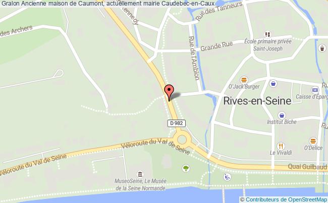 plan Ancienne Maison De Caumont, Actuellement Mairie Caudebec-en-caux Caudebec-en-Caux