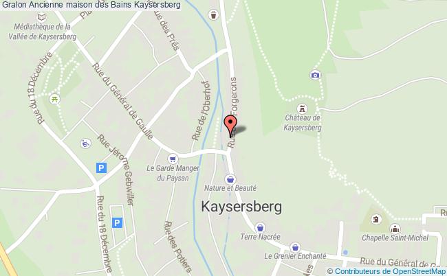 plan Ancienne Maison Des Bains Kaysersberg Kaysersberg