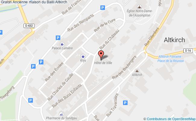 plan Ancienne Maison Du Bailli Altkirch Altkirch