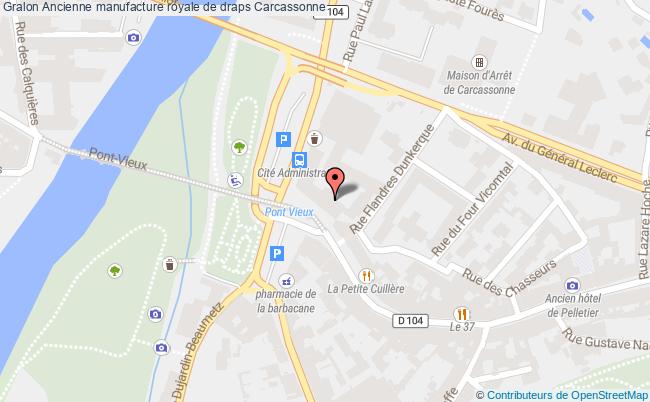 plan Ancienne Manufacture Royale De Draps Carcassonne Carcassonne