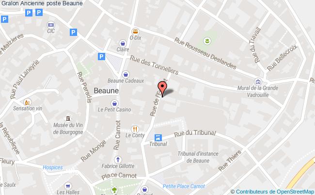 plan Ancienne Poste Beaune Beaune