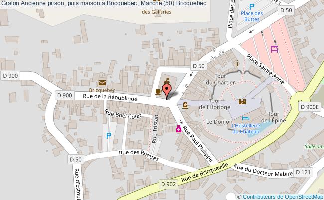 plan Ancienne Prison, Puis Maison à Bricquebec, Manche (50) Bricquebec Bricquebec
