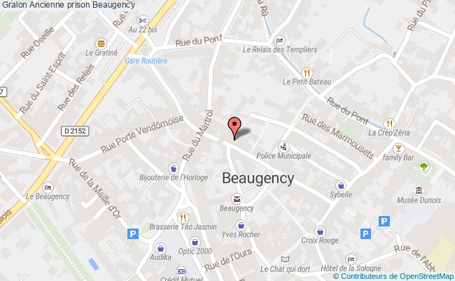 plan Ancienne Prison Beaugency Beaugency