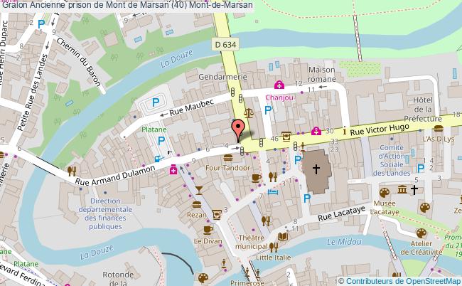 plan Ancienne Prison De Mont De Marsan (40) Mont-de-marsan Mont-de-Marsan