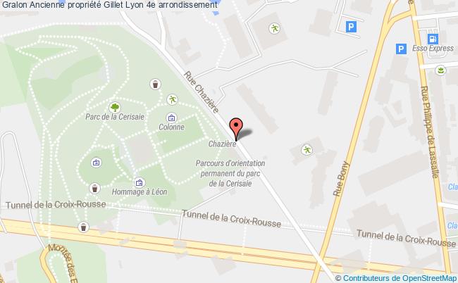 plan Ancienne Propriété Gillet Lyon 4e Arrondissement Lyon 4e arrondissement