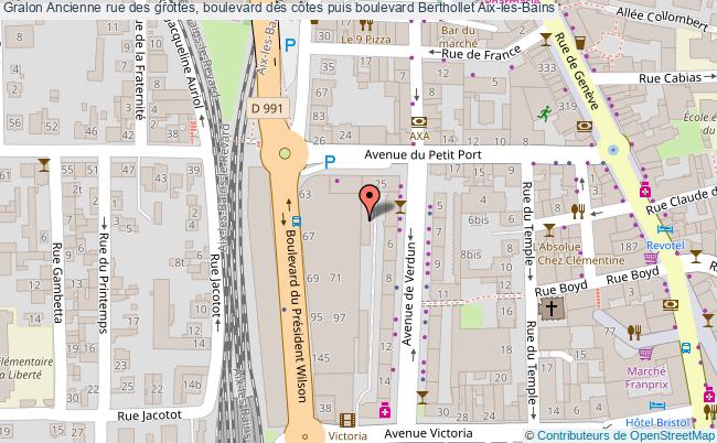 Ancienne rue des grottes, boulevard des côtes puis boulevard Berthollet