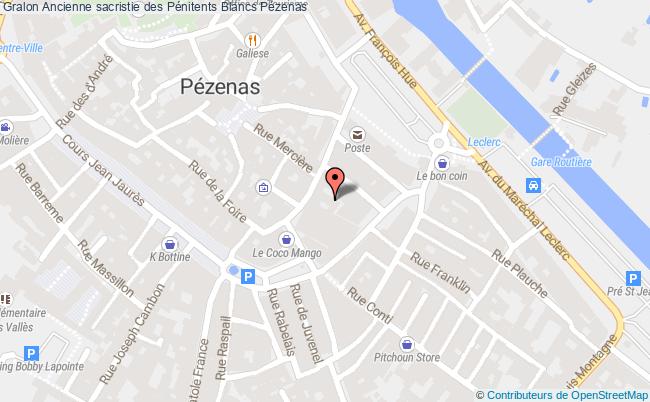 plan Ancienne Sacristie Des Pénitents Blancs Pézenas Pézenas