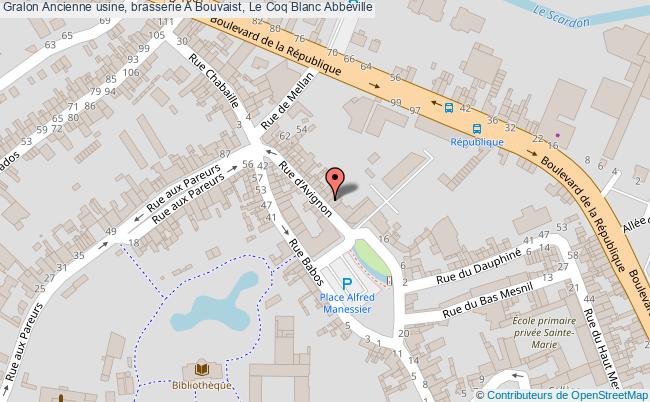 plan Ancienne Usine, Brasserie A Bouvaist, Le Coq Blanc Abbeville Abbeville