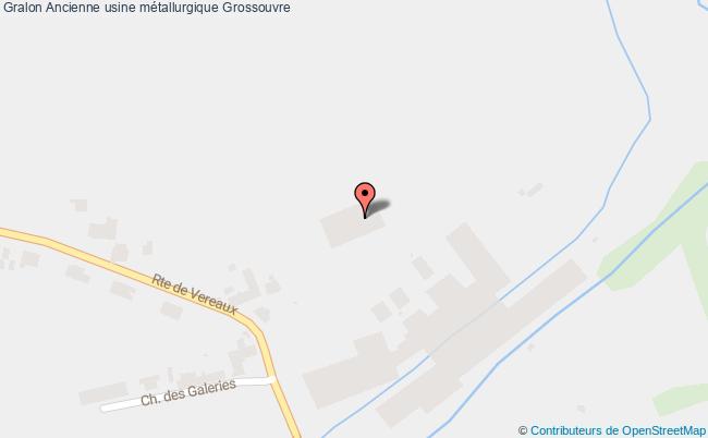 plan Ancienne Usine Métallurgique Grossouvre Grossouvre