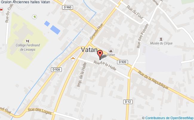 plan Anciennes Halles Vatan Vatan