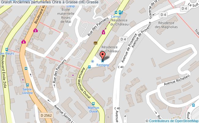 plan Anciennes Parfumeries Chiris à Grasse (06) Grasse Grasse